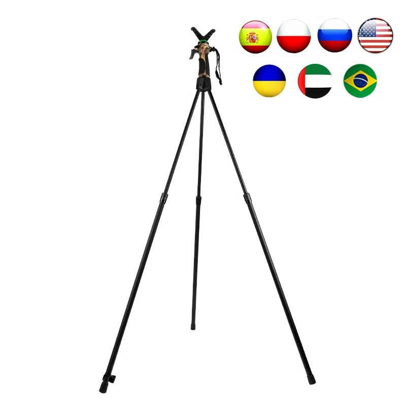 

Fierydeer WG-T02 Hunting Trigger Shooting Stick Telescope Camera Tripod Outdoor Tripods Scope Binocular Monocular Tripods Sticks