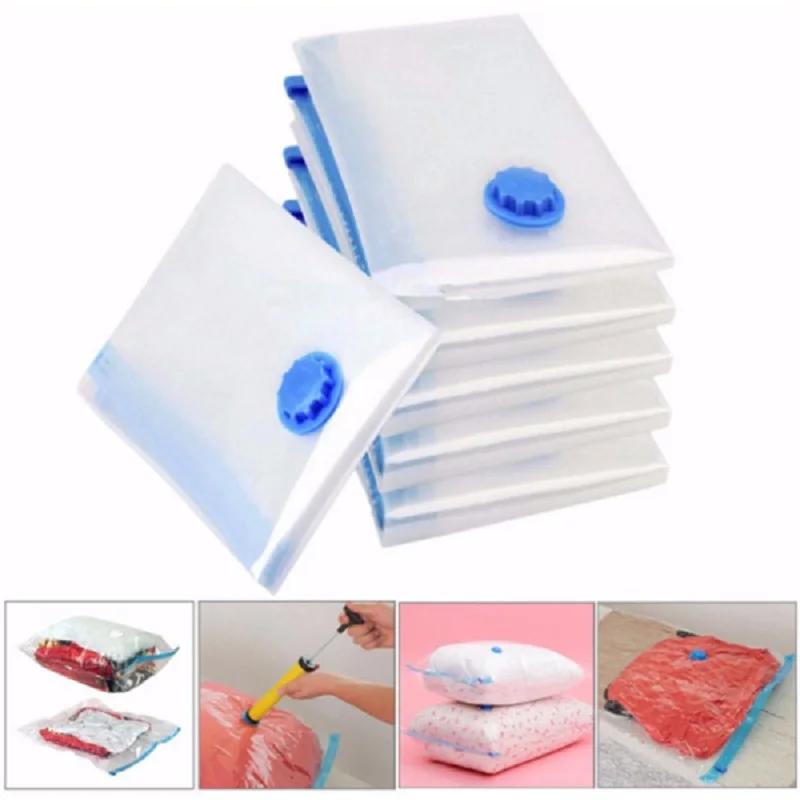 

Вакуумная сумка для хранения одежды, 5 шт., водонепроницаемая компрессионная воздушная сумка, складная Пылезащитная и влагостойкая Бытовая ...