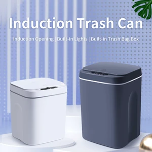 Smart Trash Can Home Intelligent Waste Bin Induction Garbage Bucket Battery Trash Bin Cans For Kitchen Bathroom Eco-Friendly
