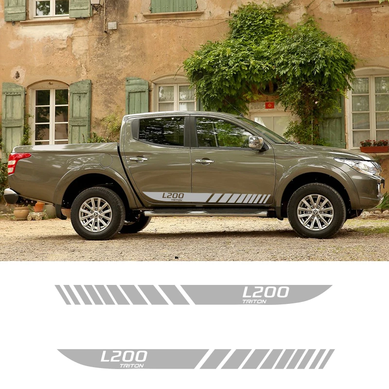 Гоночные полосы для Mitsubishi L200 Triton Графический автомобиль Стайлинг Дверь боковая