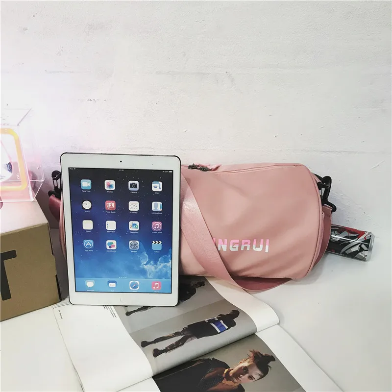 Женская цилиндрическая сумка на одно плечо мужская для плавания йоги легкое