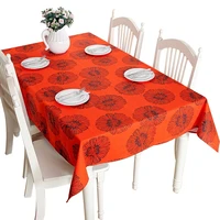 red cotton thicken tablecloth for table christmas daisy table cloth decoracao para casa table cover nappe de table mariage