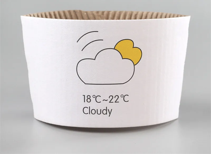1 cup sleeves 50 шт I'am просто бумажная чашка креативные одноразовые кофейные чашки 12 унций/16 унций Белый молочный чай соевый шоколад чашки для горячих напитков с крышками - Цвет: 1 cup sleeves