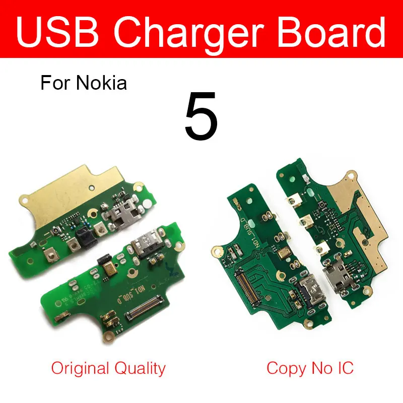 Оригинальная Usb зарядная плата для Nokia 5 TA 1024 1027 1044 1053 USB разъем зарядки гибкий