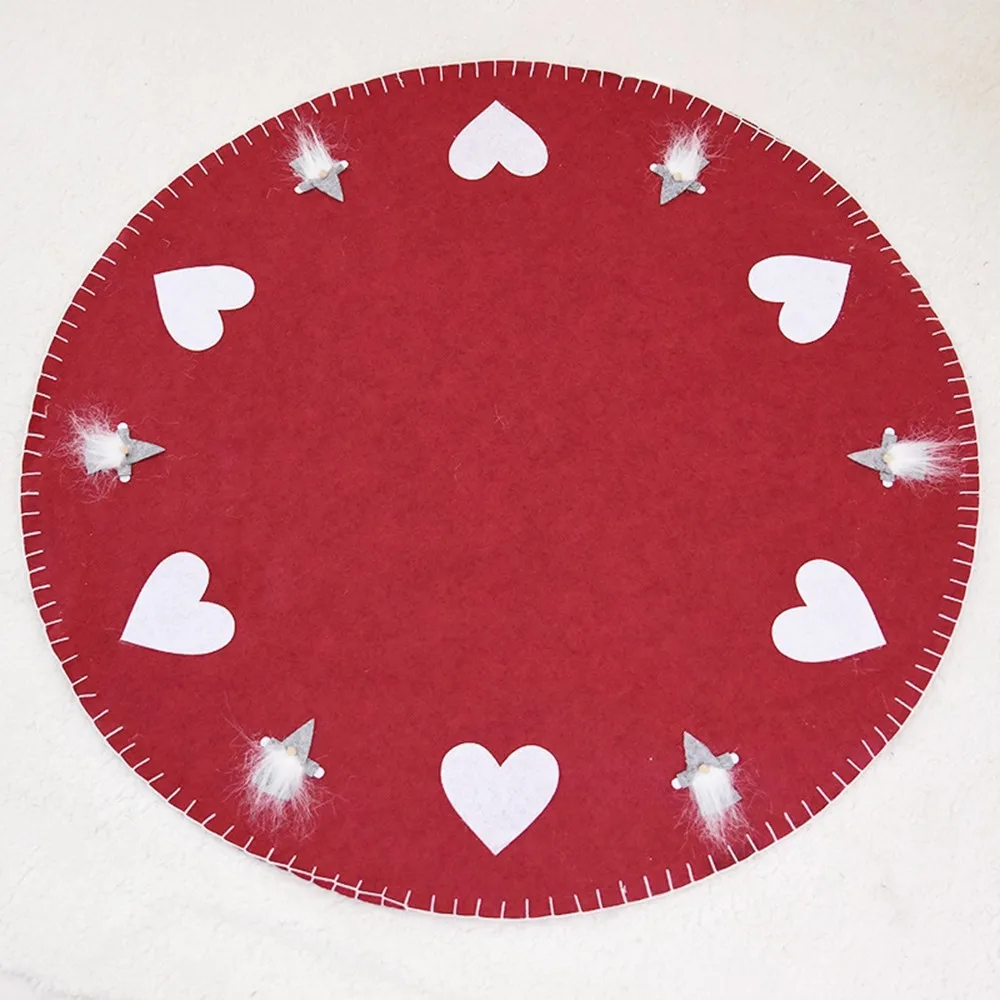 Шерсть фетр борода Рождественская елка юбки круглый ковер Merry christmas украшение для