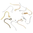 Застежки для сережек, металлические застежки для сережек, золотистыеСеребристые застежки для сережек, фурнитура для поделок, 100 шт.лот