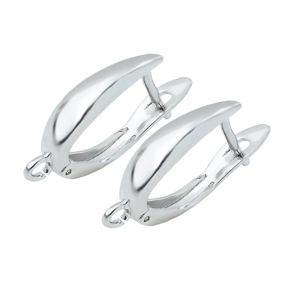 

Charm popular earrings clasp hook fashion design glossy brass suitable for DIY earrings jewelry making supplies Jewelry findings