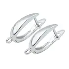 Очаровательные Популярные серьги с застежкой, модный дизайн, глянцевая латунь, подходит для изготовления сережек, ювелирных изделий