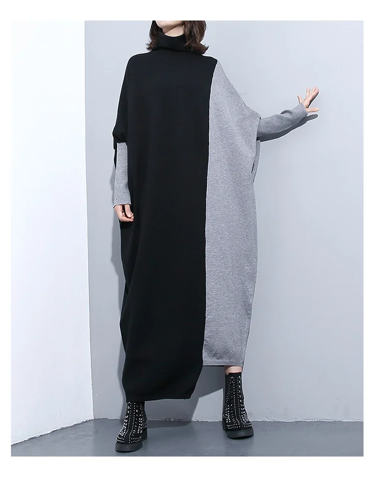 

Vadim Cotton Promotion Vestido Longo Maxi Dress 2021 free Shipping Plus Size Women Spring And New Hit Bat Long