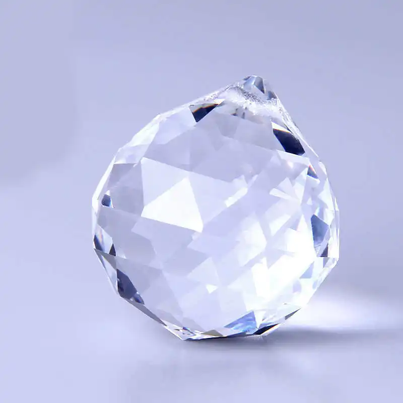 PandaHall 30 мм прозрачные многогранные шарики стеклянные хрустальные занавески для