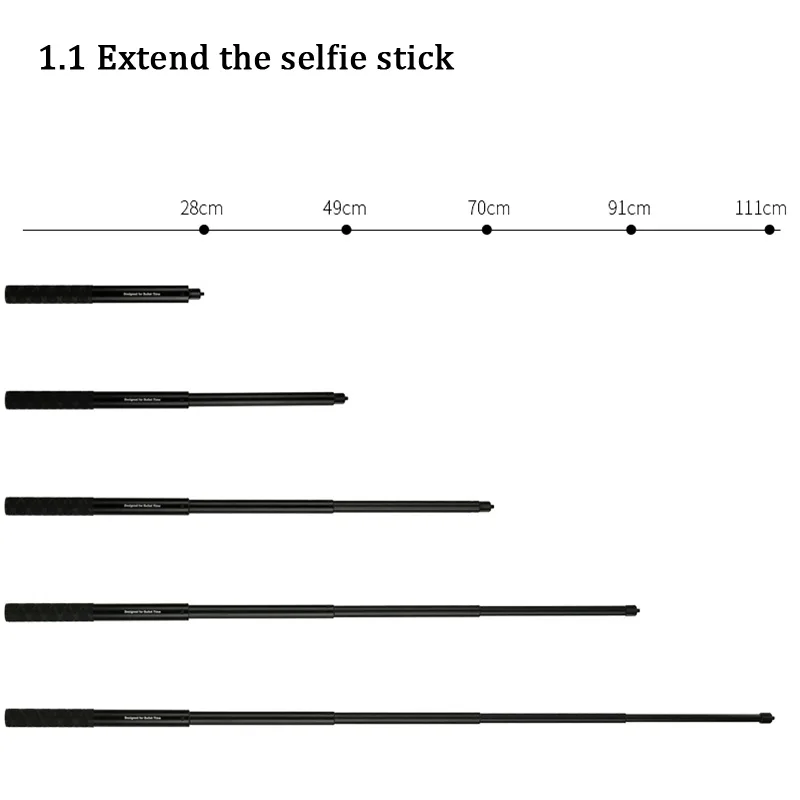 New Bullet Time Rotary Handle Selfie Stick Bracket Hidden Tripod Monopod For Insta360 One X/One Panoramic Camera Accessories Set |