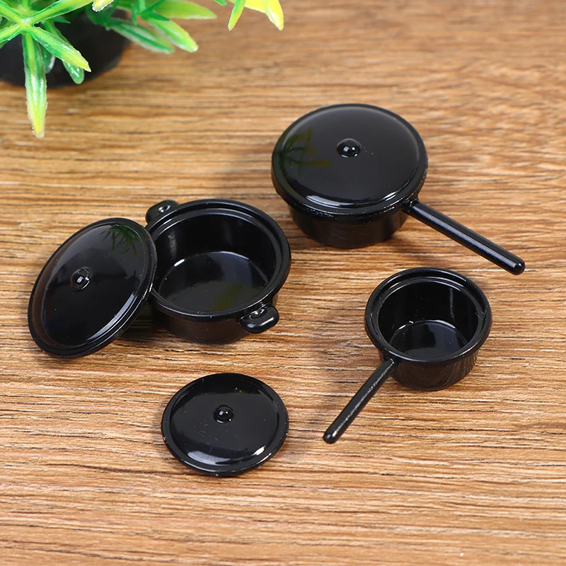 

Миниатюрные аксессуары для кукольного домика 3 шт./компл. 1/12, миниатюрная суповая кастрюля, модель кухонной утвари, игрушки для украшения ку...