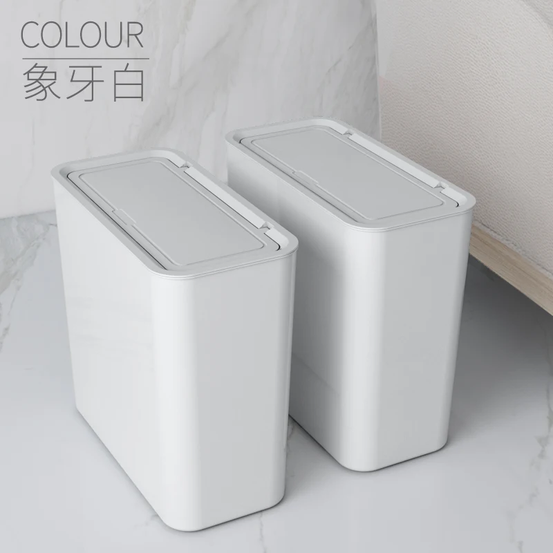 

Kitchen Trash Can Modern Garbage Sorting Plastic Nordic Trash Bin Bedroom Standing Poubelle Household Cleaning Tools BK50LJ
