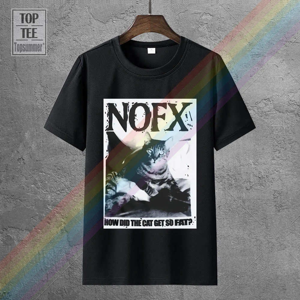 

Nofx Fat Cat White Black T Shirt Tee Shirt Xs 2Xl