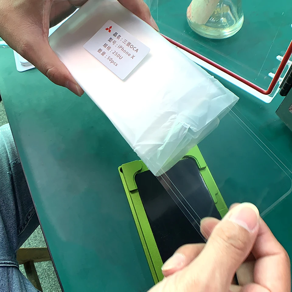 Sameking ОСА ламинационная pad LCD защитный экран для ламинирования пресс-форм для iphone x xs клей для чистки экрана