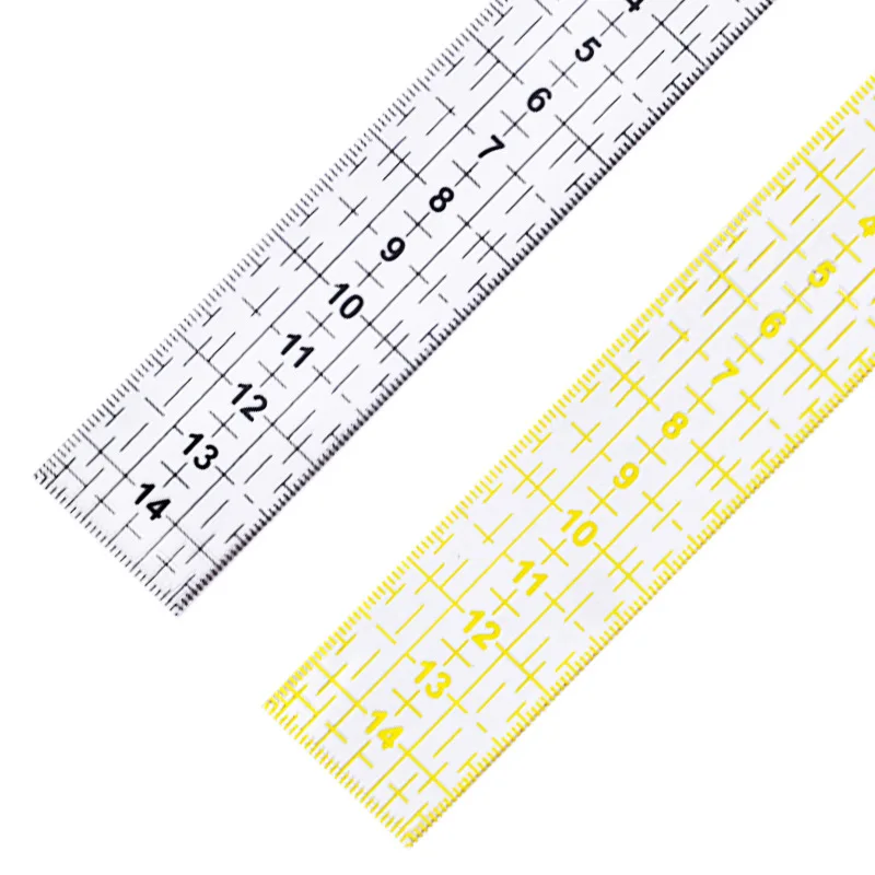 1Pcs 3*15cm Plastic Transparent French Curve Ruler SplIne Sewing Patchwork Feet Tailor Yardstick Cloth Cutting Rulers | Дом и сад