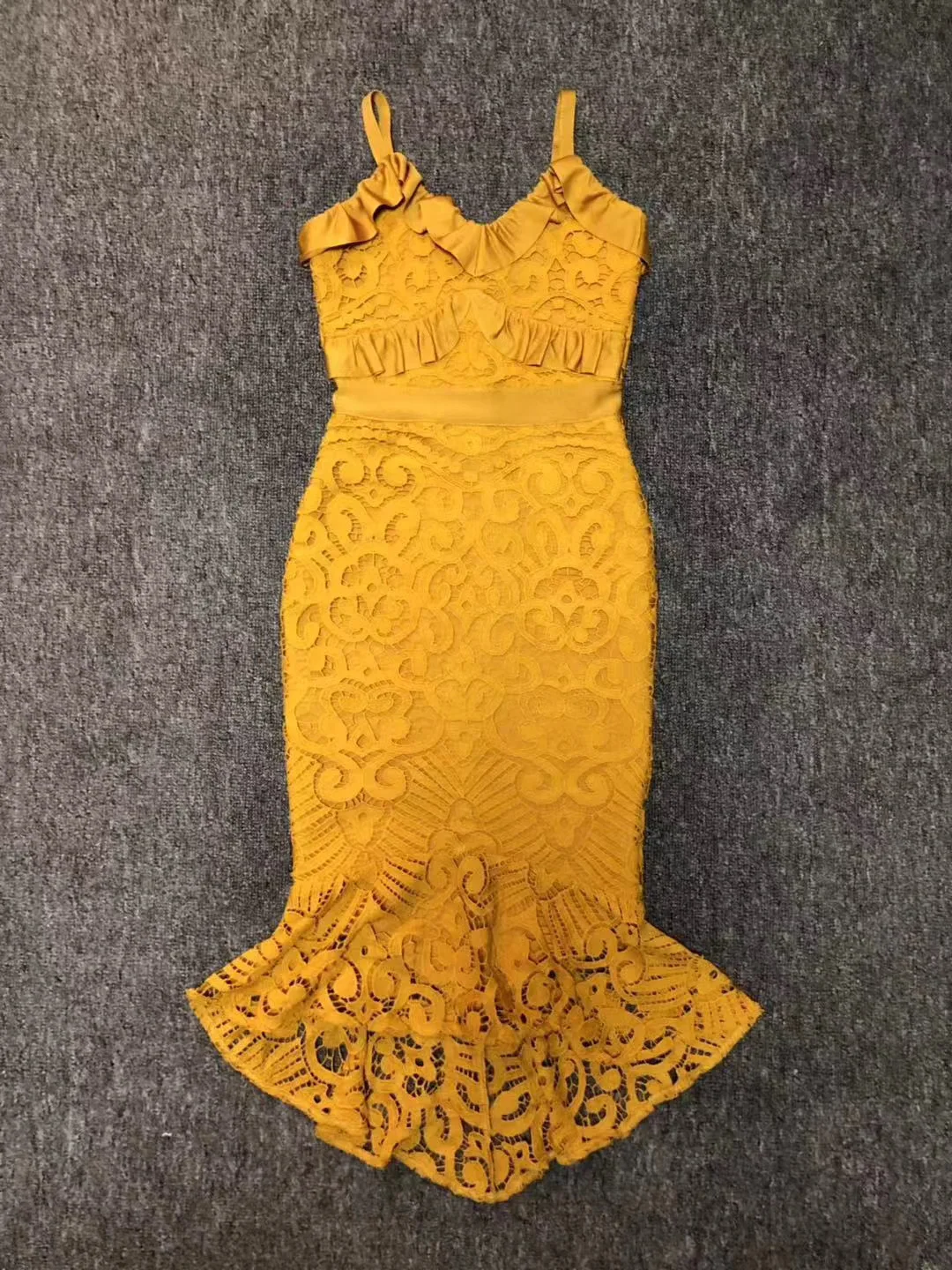 5 цветов, Vestidos, женское сексуальное кружевное Бандажное платье до середины икры, дизайнерское платье с рыбьим хвостом, вечерние платья знаменитостей