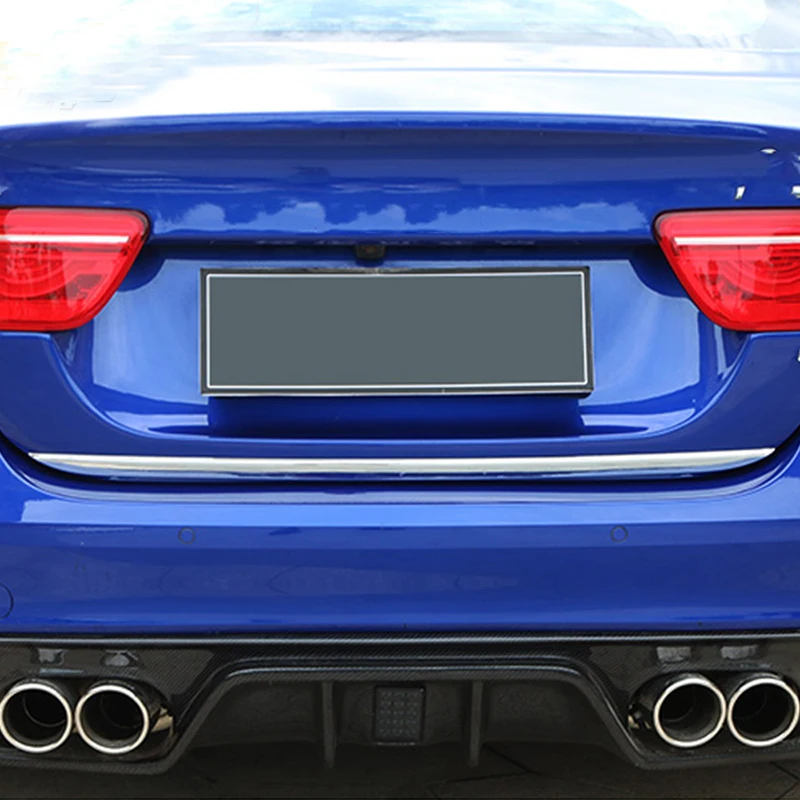 Автомобильный Стайлинг обшивка багажной двери отделка задней наклейки крышки