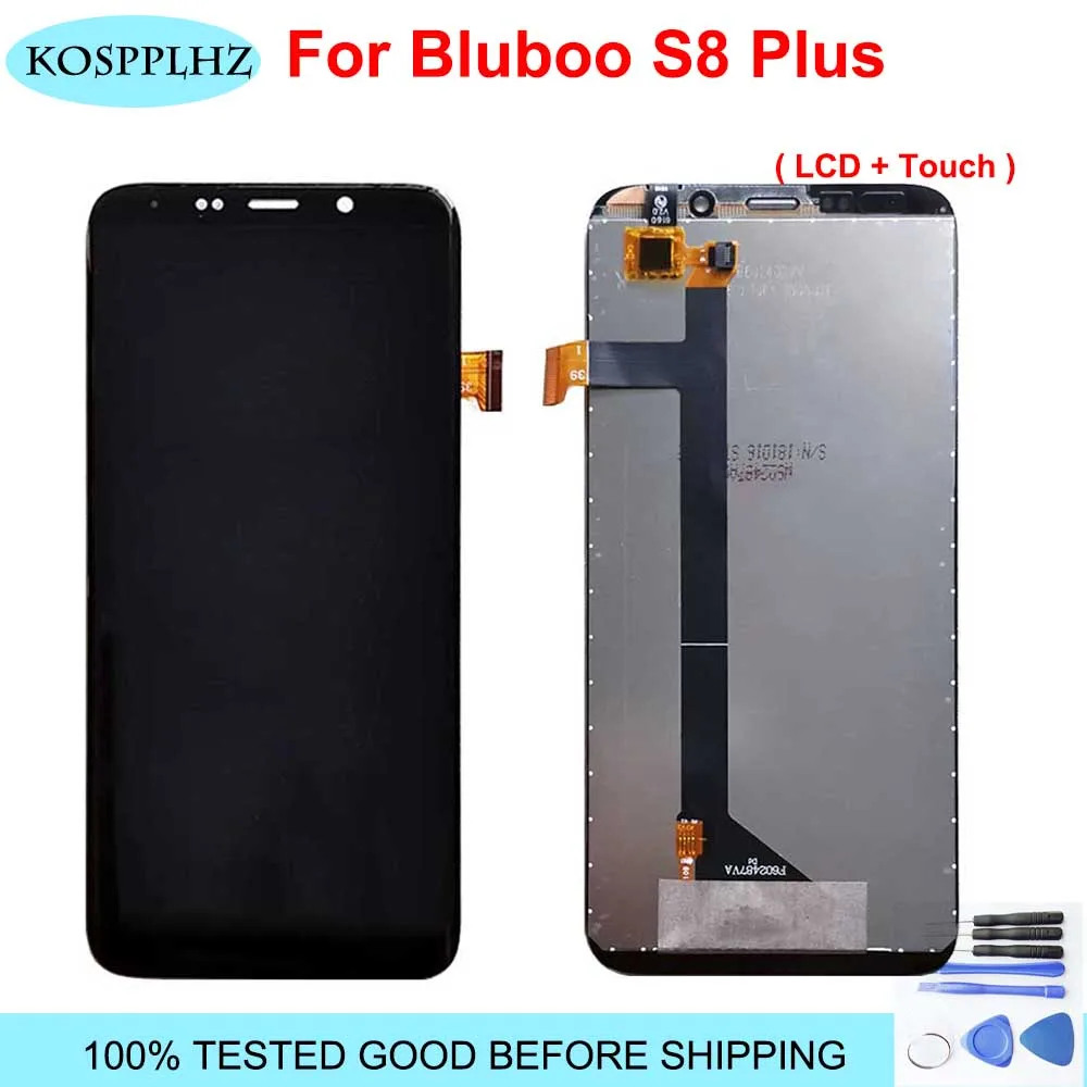 ЖК дисплей 6 дюймов для Bluboo s8 plus сенсорный экран в сборе S 8 с инструментами