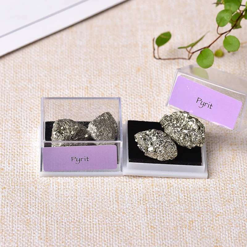 

1Box Natural Mineral Specimen Natural Crystal Quartz Ornaments Healing Stone Home Decor Teaching Specimens Gifts for Children