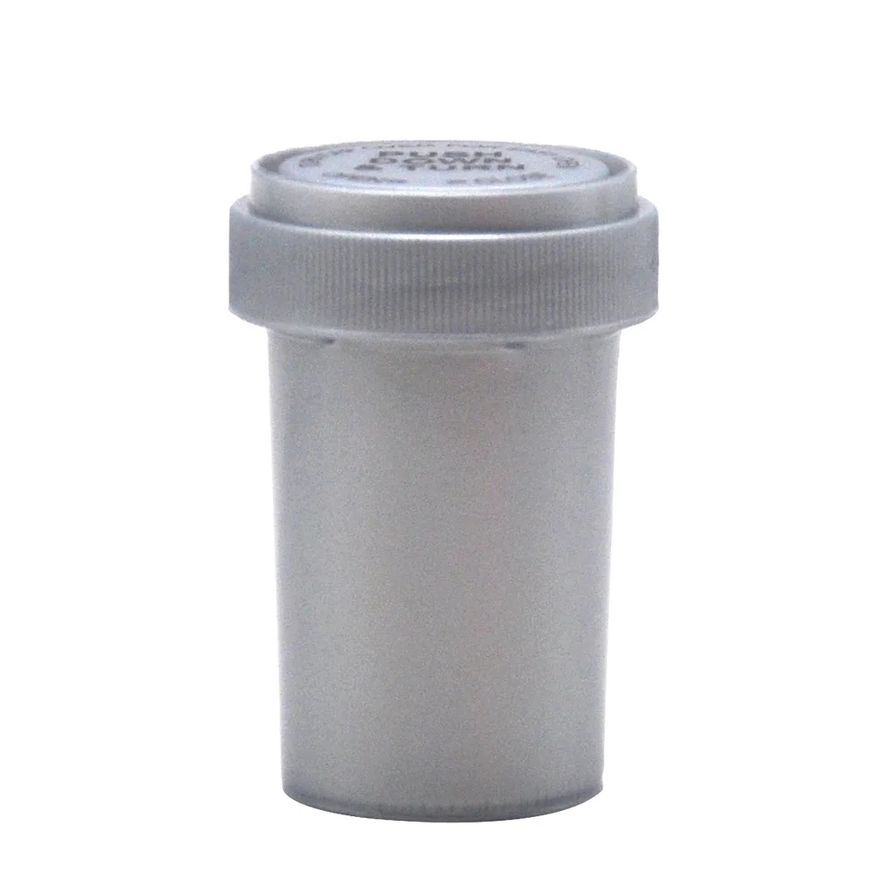 Gray HORNET, 20 Dram, контейнер для бутылочек с пуш-апом и поворотом, акриловый пластиковый контейнер, контейнер для таблеток, чехол для бутылок, коробка для табака, контейнер для трав - Цвет: Gray