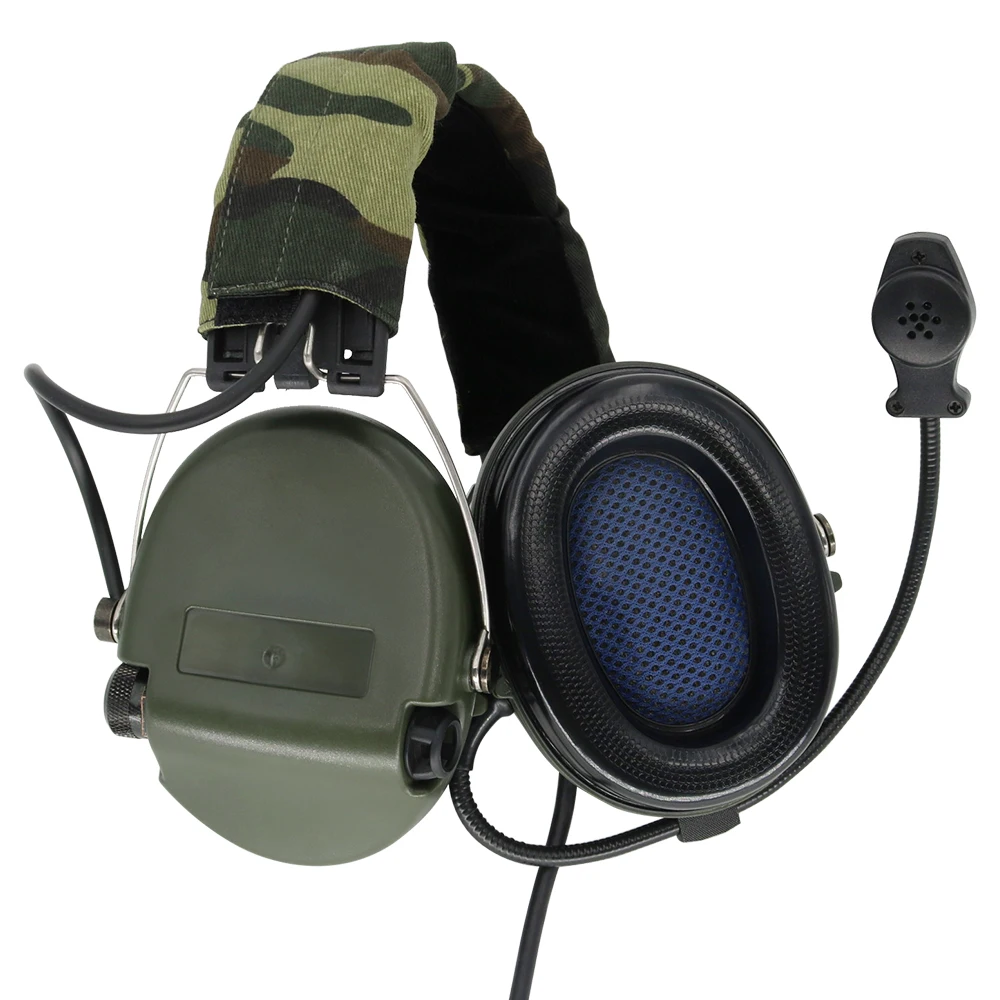 TCIHEADSET Electronic Shooting Headset MSASORDIN Airsoft Tactical Headphone Hunting Pickup Noise Reduction Tactical Earmuffs FG