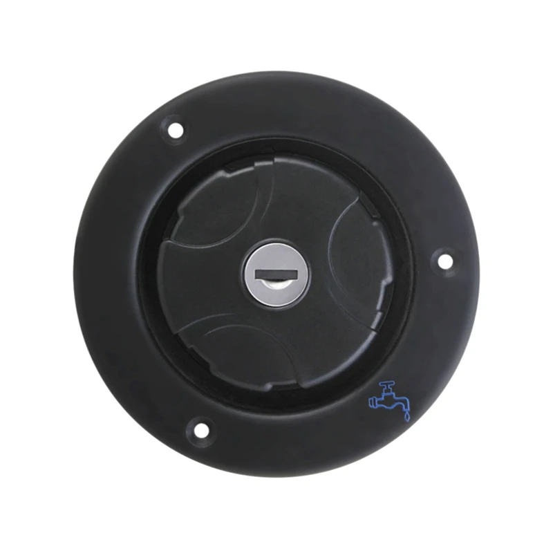 

Гравитация свежей воды люк Впускной резервуар для караван Кемпер трейлер RV Аксессуары Черный