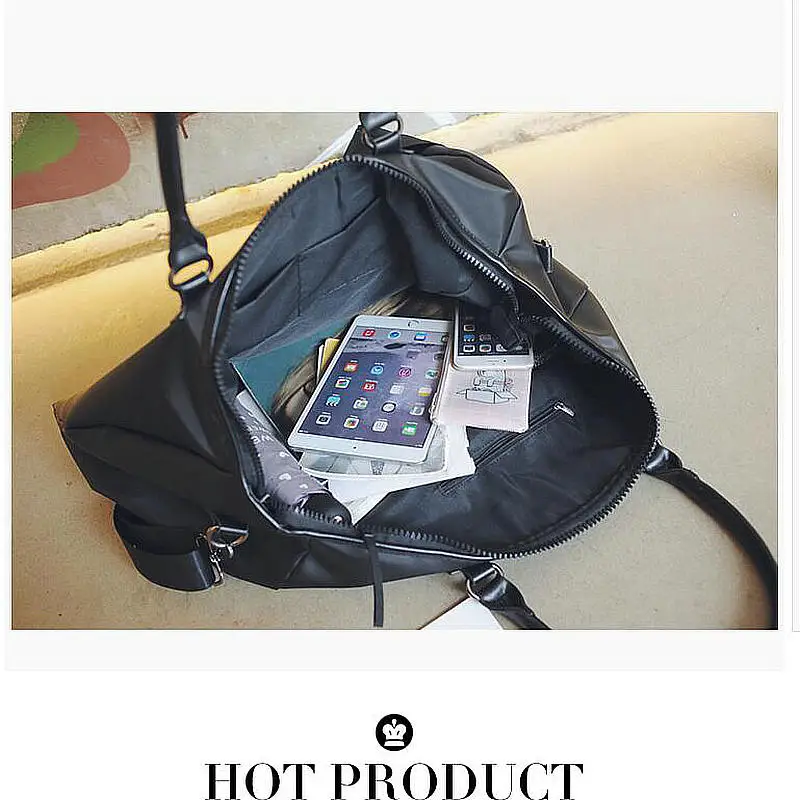 

Women travel bag oxford spinning black colourful stripes large capacity handbags shoulder bag messenger bag men's travel bag