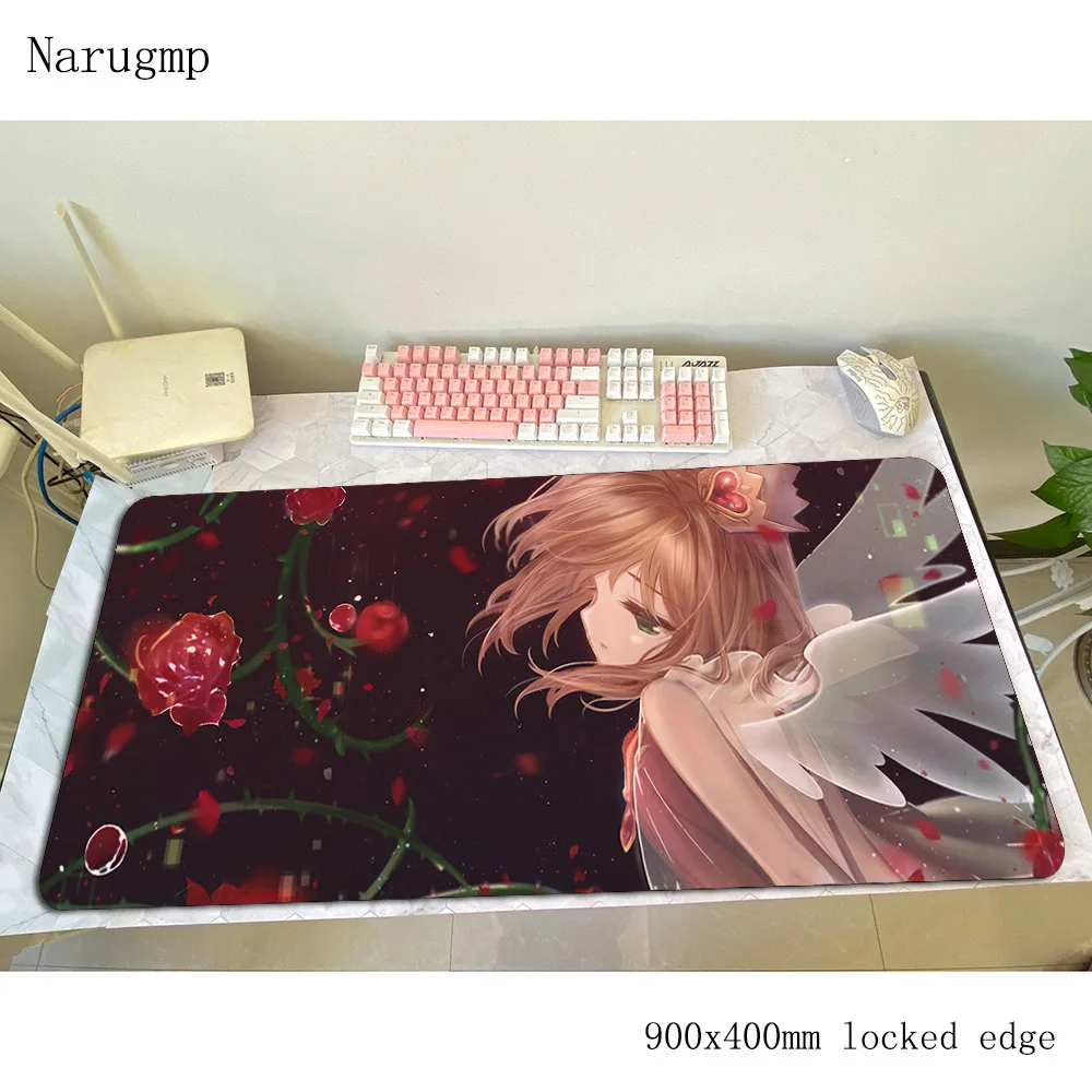 Cardcaptor Sakura padmouse рождественские подарки аксессуары 900x400x4 мм коврик для мыши xl