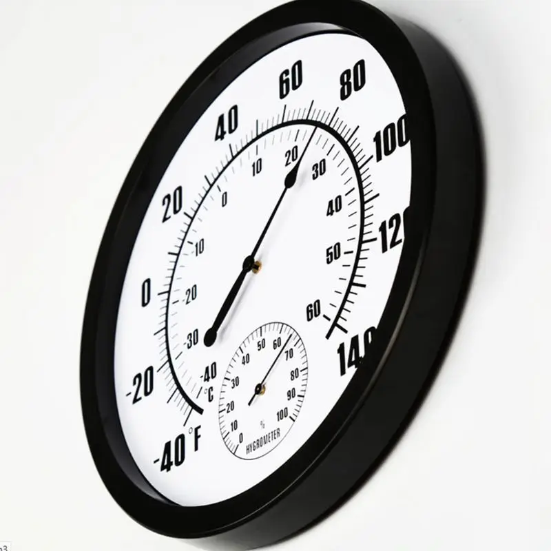 Термометр Крытый открытый 10 &quotпатио Большой Настенный термометр и гигрометр