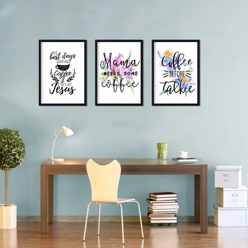 Современный минималистичный декоративный стиль кофейная чашка простой плакат