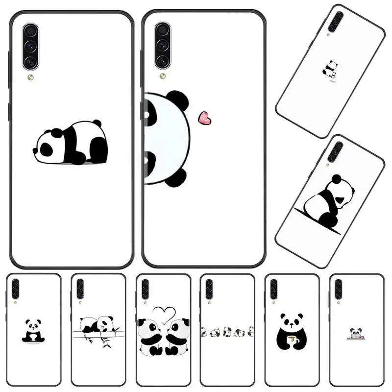 Милый мультяшный чехол для телефона с пандой Samsung A20 A30 30s A40 A7 J2 J7 prime J4 Plus S5 Note 9 10
