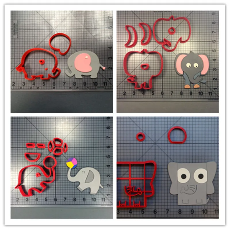 Симпатичный слон детский кулинарный резак форма для десен паста торт на день