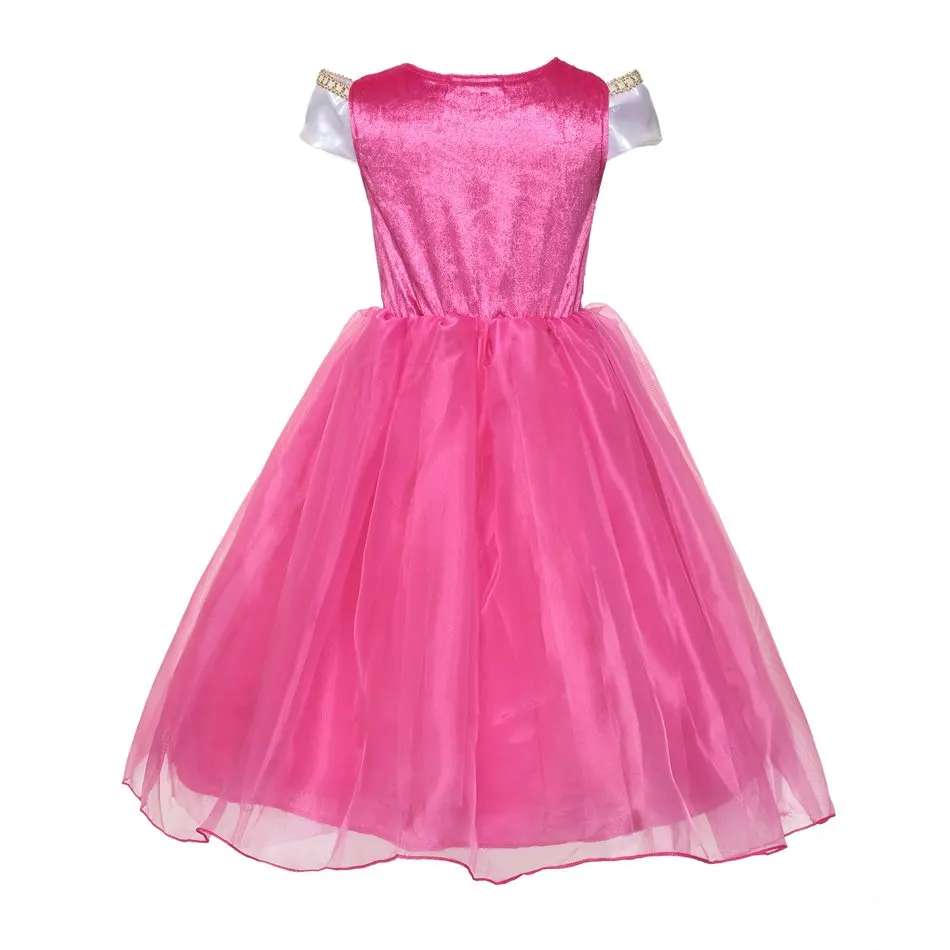 MUABABY Girl Princess Sleeping Beauty Dress up Clothes Sleeveless Off Shoulder Aurora Costume Kid Christmas Party | Детская одежда и