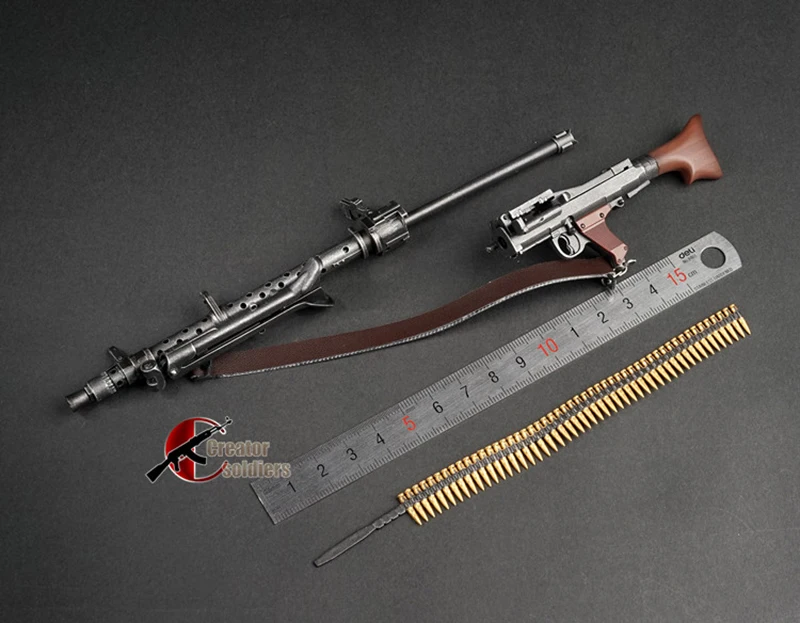 1/6 1:6 MG34 автоматическая сборка винтовки пистолет модель сборки пластиковое оружие для 1/6 солдата военные строительные блоки игрушка для