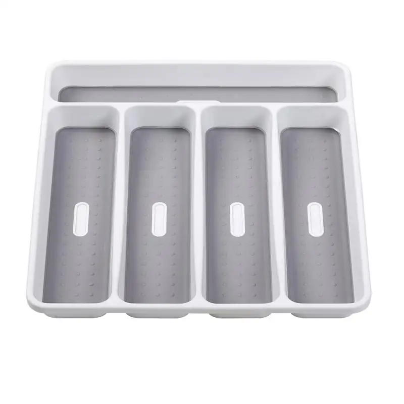 

Cutlery Storage Tray Food Grade Plastic Drawer Divider Spoon Fork Organizer Separation Rack Storage Box Home Kitchen Supplies