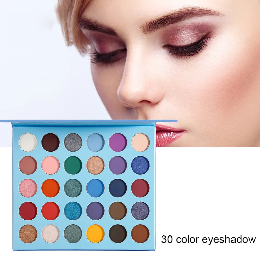 Тени для век pallete beauty glazed 30 цветов тени Пудра матовые блестящие натуральные