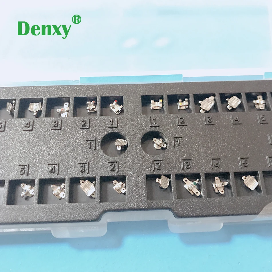 Denxy  High Quality 5set Alexander Bracket Orthodontic Braces Dental Metal Brackets Stainless Steel Bondable Brackets Ortho