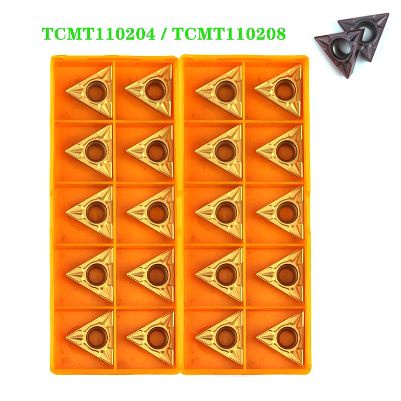 Набор токарных пластин твердосплавные втулки TCMT110204 TCMT110208 VP15TF US735 UE6020 для