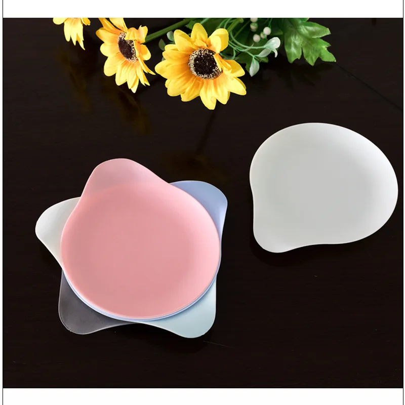 

100pcs/Lot Water Drop Shape Disposable Tableware Decorative Paper Plates For Weddings Baby Showers Grad Parties Birthday