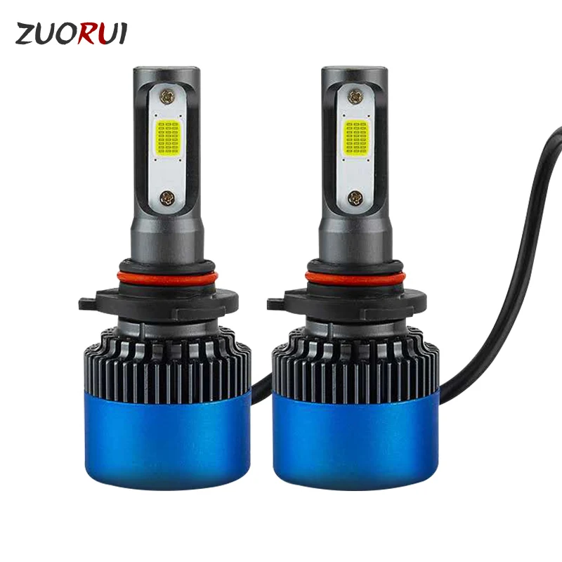 2 pieces CARCTR 2 шт. H4 H7 светодиодный фар автомобиля лампы H1 H8 H9 огни автомобиля H11 9006 9005 фары 8000LM 36W 6500K светодиодный лампы автотовары - Emitting Color: 2 pieces