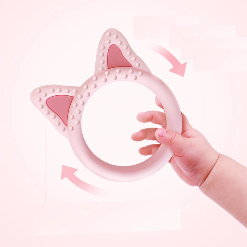 1 шт. силиконовый Прорезыватель для зубов пищевой игрушка прорезывающихся с