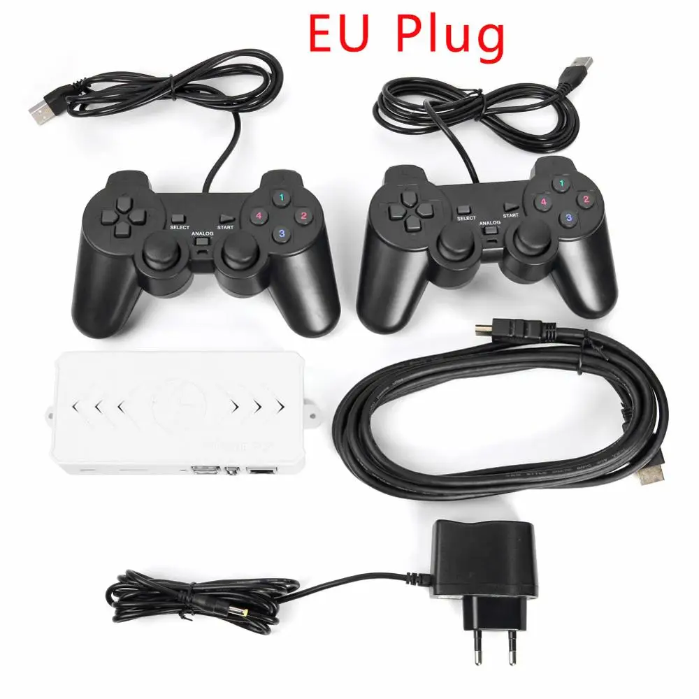 EU Plug ALLOYSEED 8000 в 1 32G ТВ игровая приставка плеер для Orange Pi с двойным USB проводные пульты геймпада джойстика Ретро видео игровая приставка - Цвет: EU Plug
