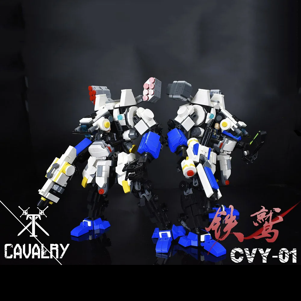 

2019 Personal diy MOC Iron ride plan CVY-01 iron shovel Mode model Blocks building toys Action Figure for Creative children gift