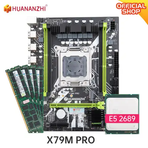 Материнская плата HUANANZHI X79 M PRO с Intel XEON E5 2689 с 4*8 ГБ DDR3 RECC память комбинированный комплект NVME USB3.0 NVME USB SATA 3,0