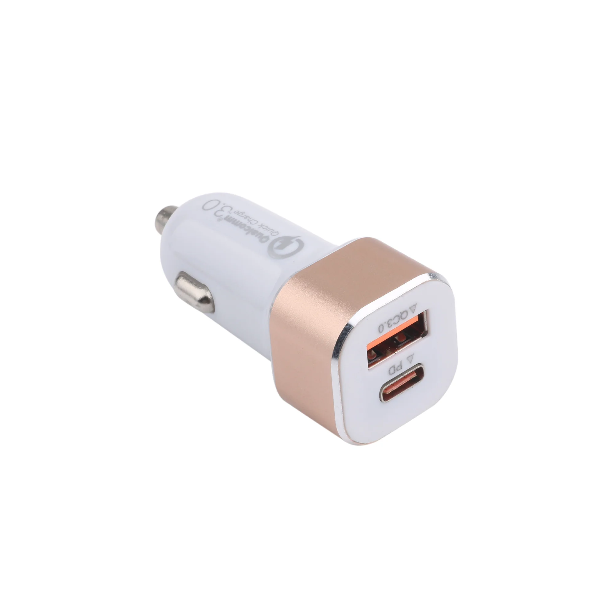 QC3.0 5V 2A и Type C PD Быстрая зарядка двойное автомобильное usb устройство для зарядки