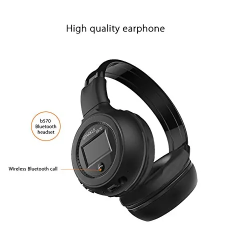 Беспроводная гарнитура с Bluetooth 4 1 жк-дисплей FM-радио TF-карта микрофоном громкой