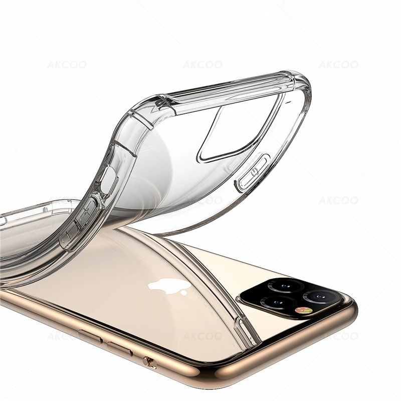 Akcoo мягкие противоударные чехлы для iPhone 11 Pro Max задняя крышка со звуковым