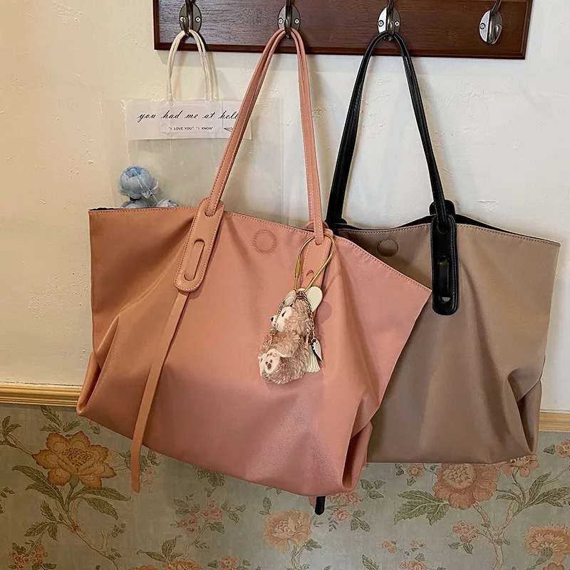 

2020 New Casual Women Handbags Waterproof Nylon Shoulder Bag Brand Design High Quality Wear-resistant Big Top handle Tote Bags