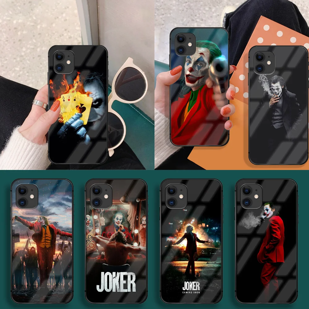 

Jokers Movie Phone Tempered Glass Case Cover For IPhone 5 6 7 8 S Plus X Xr Xs 11 12 Pro Max Se 2020 Mini Pretty Waterproof